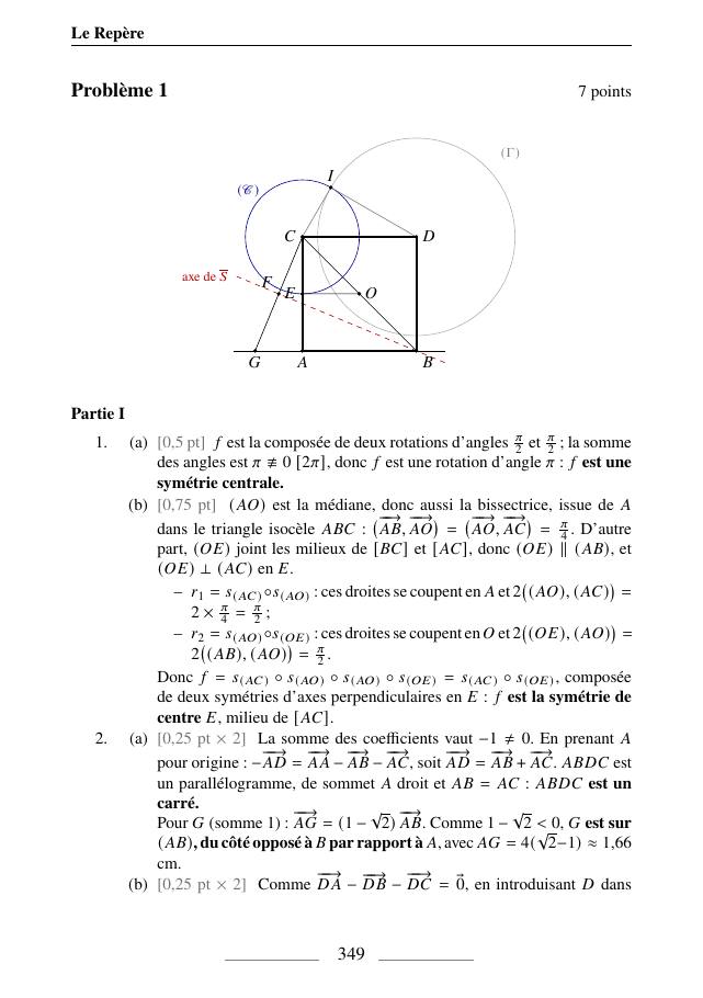 Corrigé du Bac 2023, p. 349